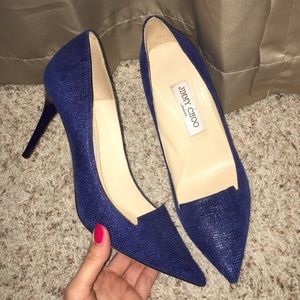 Jimmy Choo blue heels